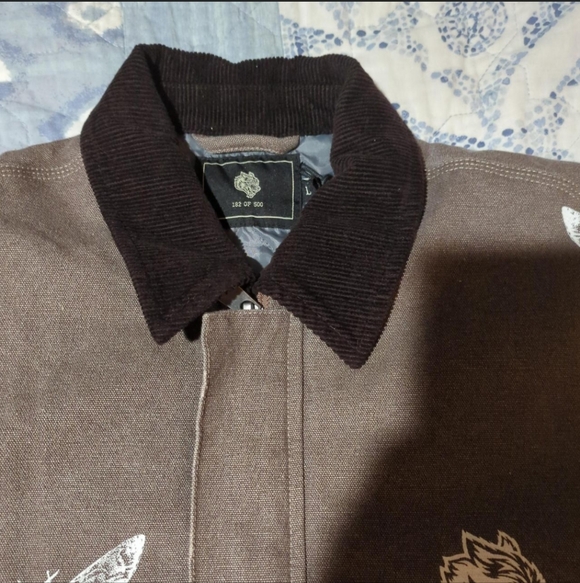 Darc Sport Brown Denim Work Jacket - Picture 2 of 6